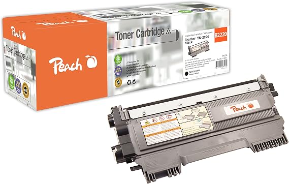 Peach Toner Module Black, Compatible with Brother TN-2220