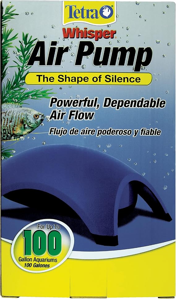Tetra Whisper Air Pump 60 To 100 Gallons, For Aquariums, Powerful Airflow, Non-UL Listed