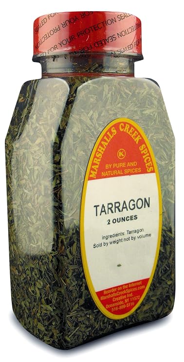 TARRAGON FRESHLY PACKED IN LARGE JARS, spices, herbs, seasonings