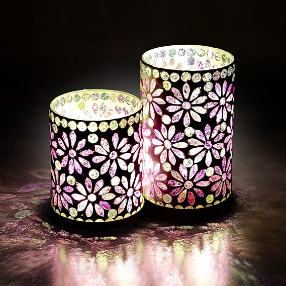Battery Operated Table Lamp, Cordless Lamps for Bedrooms Set of 2, Table Lamp Battery Powered with Built-in Timer for Living Room, Stairway, Dresser, Home Decor.(Pink)