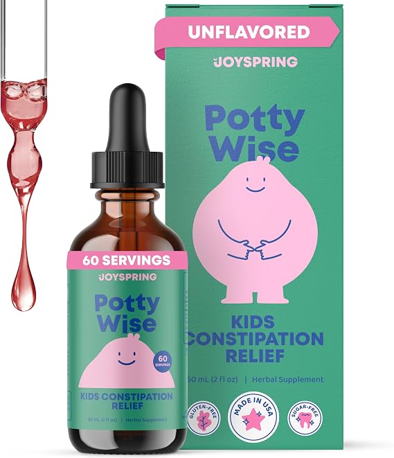 JoySpring Potty Wise Kids Digestive Drops, 2 fl oz, 60 Servings