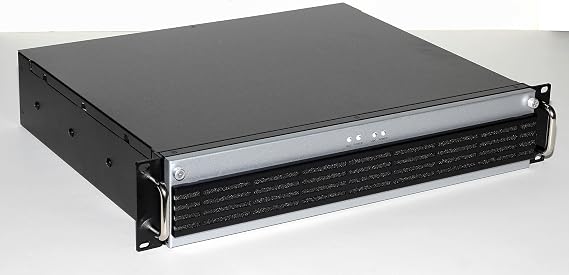 RM-2270 2U Rackmount Case for Dual Mini-ITX Motherboard, 14" Deep with 2 x 300W Flex ATX Power Supply and 20" Rails