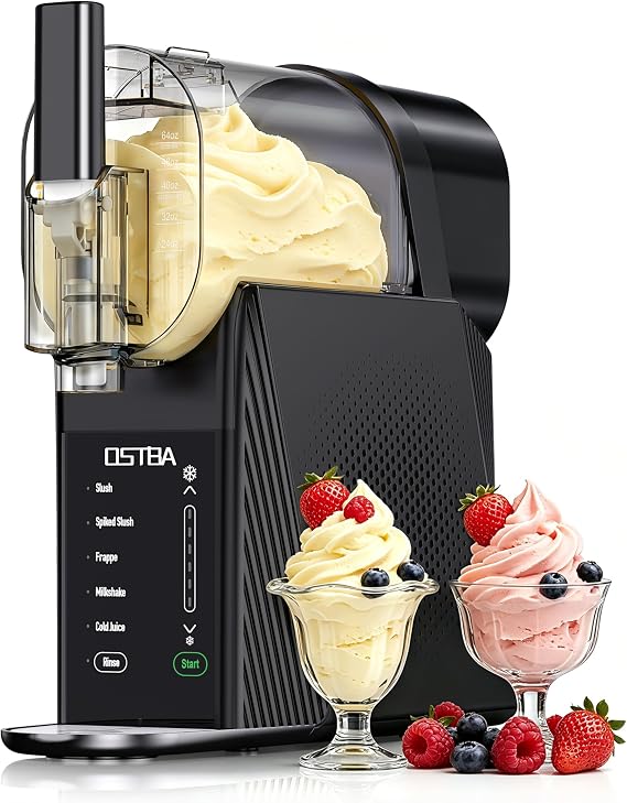 OSTBA 88oz Soft Serve Ice Cream Machine, No Ice Needed Slushie Maker