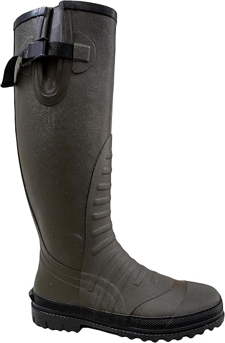 FROGG TOGGS Men's Cascades Waterproof Rubber Cleated Knee Boot | Self-cleaning cleated rubber outsole cushioned midsole, shovel guards for extra strength and durability
