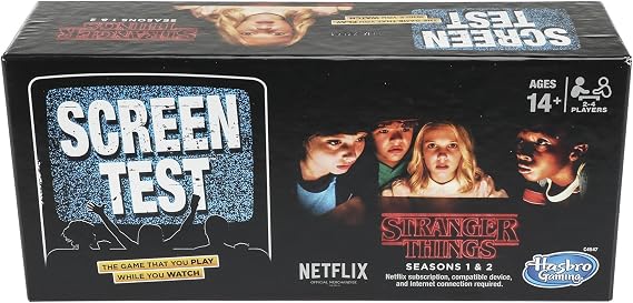 Hasbro Gaming Board Gaming Stranger Things Screen Test Card Game
