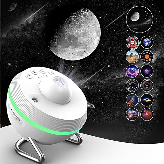 Galaxy Projector Pro for Bedroom,Planetarium Star Projector,13 in 1 Planetarium Starry Sky Night Light,for Kids Christmas and Halloween,Timing,Mute Design,Projection Effect forBedroom,Party,Game Rooms