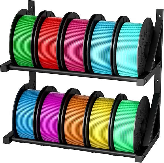 3D Printer Filament Storage Rack,Wall Mounted Metal Filament Spool Holder