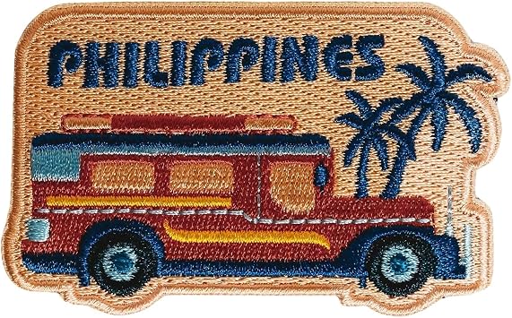 Vagabond Heart Philippines Iron On Travel Patch