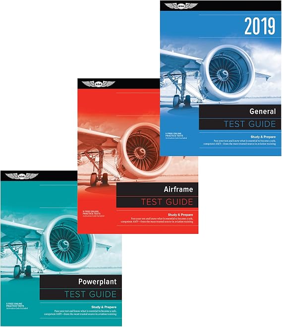 ASA AMT Test Guide Bundle - Airframe, Powerplant & General