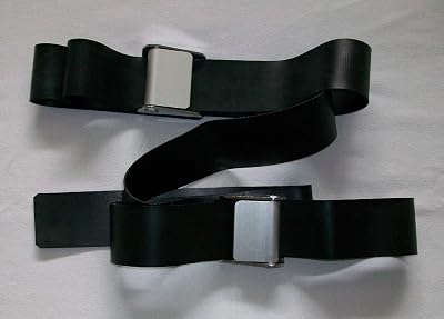 ORSurgery Table Strap - Rubber wMetal Buckles - 96 L x 2 W