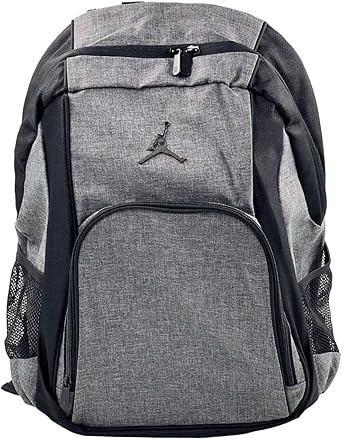 Nike Jordan Backpack Bookbag School Bag Laptop Bag Lt. Graphite Black Gray