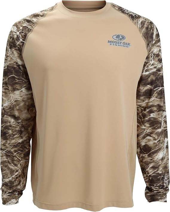 EAG Elite Mossy Oak Elements Long Sleeve Performance Fishing Shirt