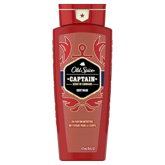 Old Spice Red Collection Body Wash for Men, Captain, 16 oz