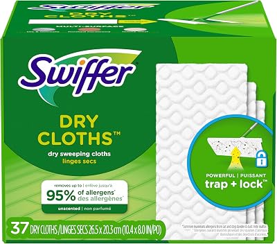 Swiffer Sweeper Dry Sweeping Pad Refills for Floor mop Unscented 40 Count