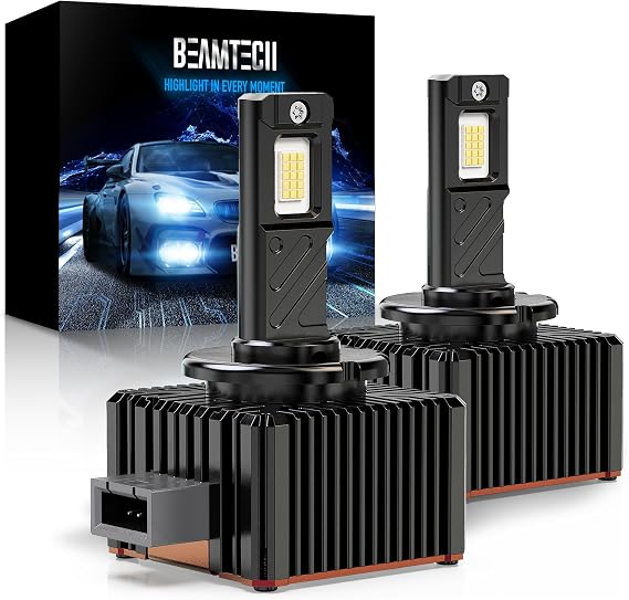 BEAMTECH D3S/D3R Bulb,28000Lumens 80W 1:1 Size 6500K Plug and Play Fog of 2