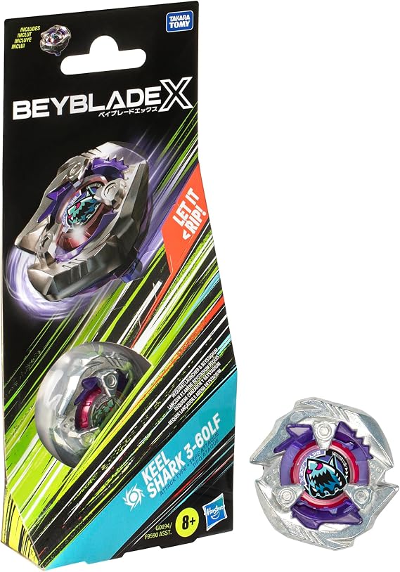 Beyblade X Booster Pack – G0194 – Keel Shark 3-60LF Spinning Top