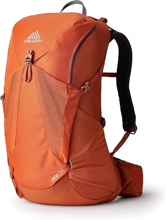 Gregory Jade 28L Women's Day Hiking Backpack, Ventilated Backpanel, Built-In Hydration Attachment for Bladder (Reservoir Not Included), Small/Medium, Moab Orange