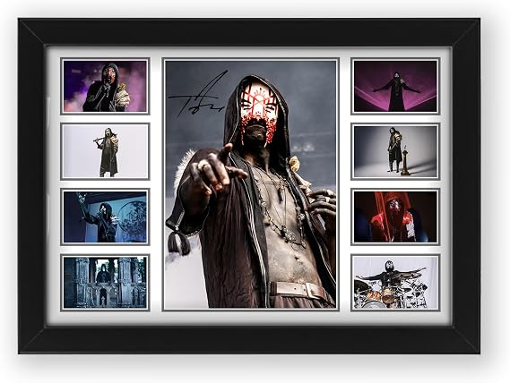 AllStarMedia Tribute Too Sleep Token Signed Poster Print - Limited Edition Autograph Fan Gift – Collectible Memorabilia Wall Art Merchandise (Framed A4 (30x21cm))