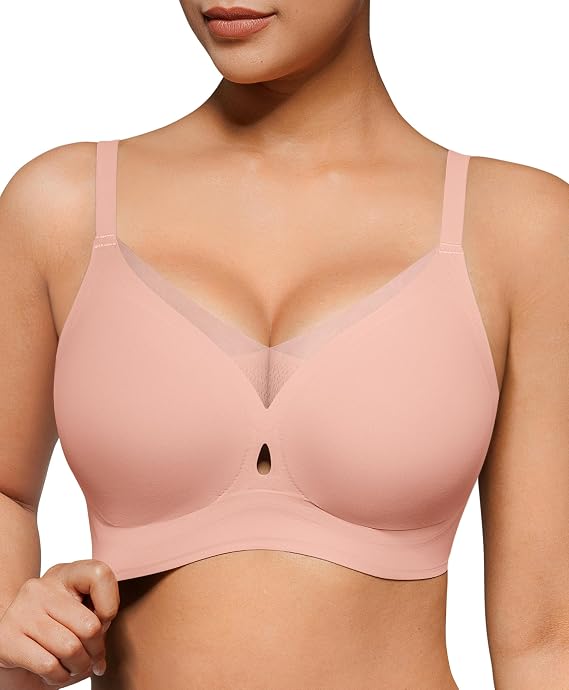 Popilush Wireless Push Up Bra Comfortable Supportive Everyday Bras