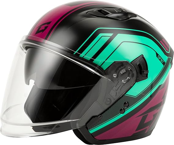GMAX OF-87 Duke Open-Face Helmet with LED Light