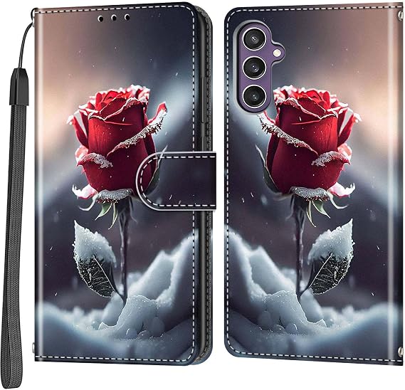 Case Wallet for Samsung Galaxy S23 FE, Snow Rose
