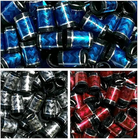 The Golf Club Trader (12) Premium Quality Iron Ferrules Carbon Weave Design .355 I.D. - Choose Color