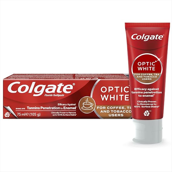 COLGATE Optic White Kahve ve Çay Kullanıcıları İçin Beyazlatıcı Diş Macunu 75 ml