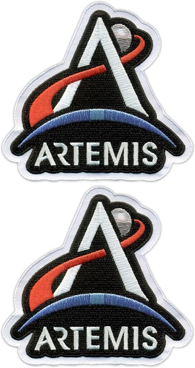 Set of Two - Patchion Artemis - Black Hook and Loop - Embroidered Patch/Badge/Emblem