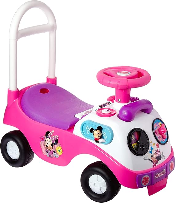 Kiddieland Disney Minnie Mouse My First Activity Ride-On, Toddler Push Car