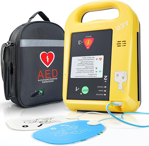 AED Defibrillator Portable for Home Use Automatic External Defibrillator Emergency Device Suitable