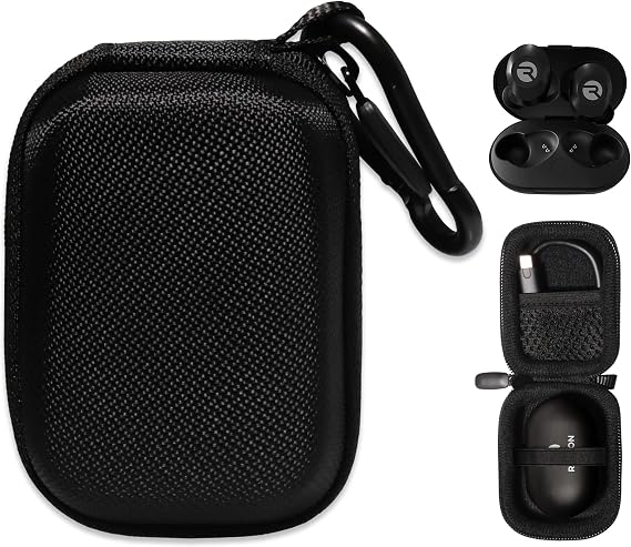 Alltravel TWE Earbuds Case for Raycon The Everyday Earbuds with Microphone, Ultra Slim (Black)