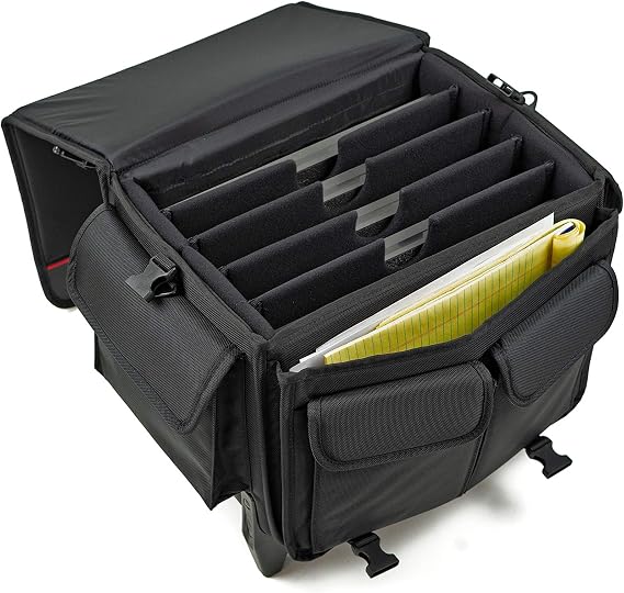 MCY MXLT-RB5 Laptop Storage Roller Bag Up To 5 Laptops - Black, 16x16x1.75 inches