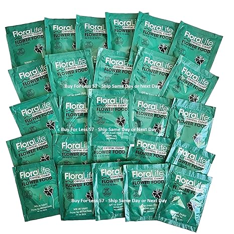 Cut Flower Food Floralife Crystal Clear Powdered 5gr Packets Fresh Stock, Fresh Cut Flowers Clear Formula Hydrate Nourish by Buy for Less 57 (200)