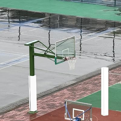Pole Padding Weather Resistant Basketball Blocking Pad, Basketball Pole Pad for Square Poles, Shock - Absorbing Basketball Hoop Post Pad, Safety Pole PadWhite,15x15cm6x6in
