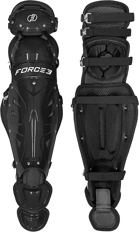 Force3 Pro Gear Solid State Catcher Shin Guards with Dupont Kevlar
