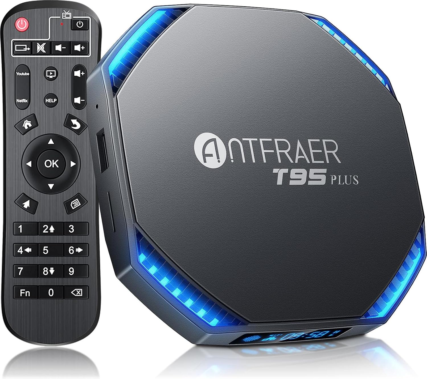 Android TV Box 11.0 8GB RAM 64GB ROM, Android TV Box RK3566 Quad-Core 64bits Dual-Band WiFi 2.4G5G 1000M LAN, Android Box with 8K HDR 10 BT 4.23D  USB 3.0 TV Box