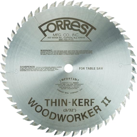 Forrest Woodworker Ii 10" 48 Tooth Thin Kerf