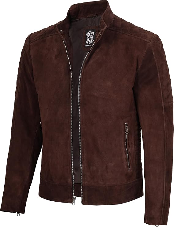 Decrum Suede Leather Jackets for Men