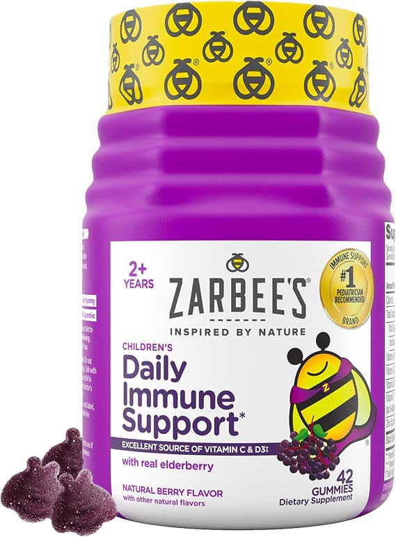 Zarbee's Kids Elderberry Immune Support Gummies, 42 ct