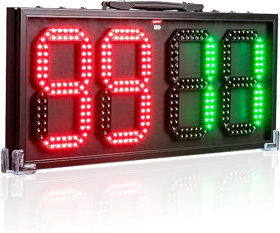 8-in LED Portable Football Electronic Soccer Change Player Display Board 1 Side Referee Substitution Boards Equipment