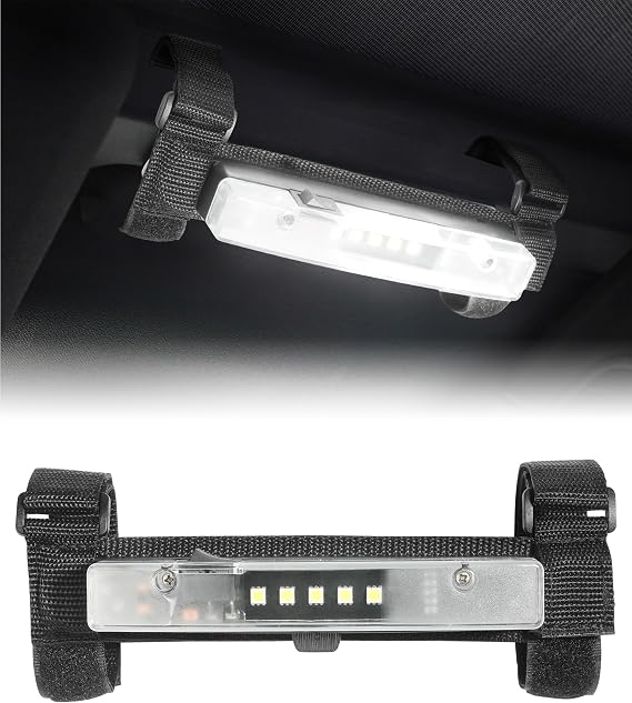 RACOONA UTV Dome Light,UTV Interior Light,Universal Roll Bar Mount LED Light,Car Accessories Interior Dome Light Utility Roll Cage Light Courtesy Light for UTV ATV RZR Truck Car Off Road Vehicle