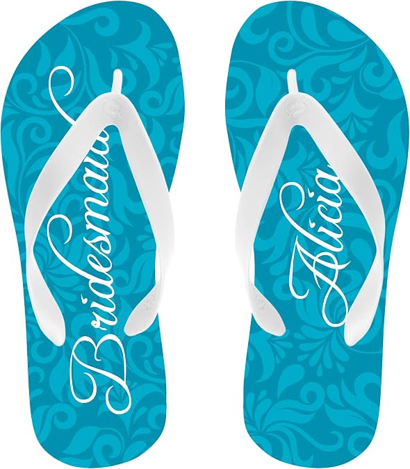 Personalized Bridesmaid Flip Flops