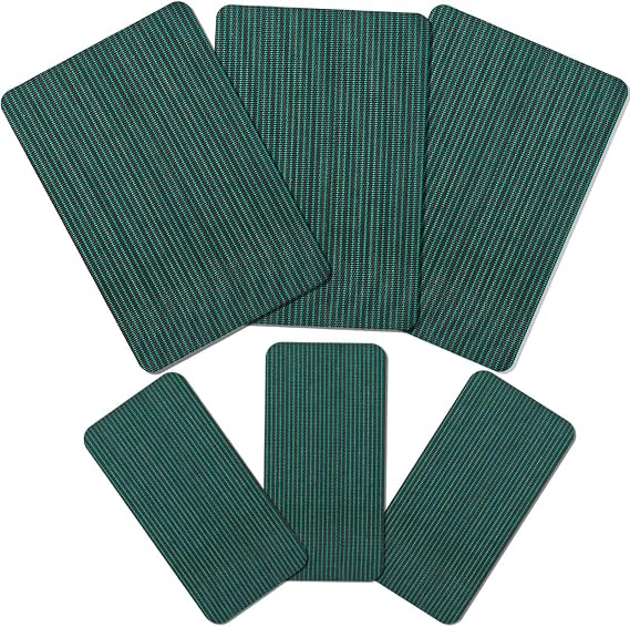 Amylove 6 Pcs Pool Cover Patch Repair Kit, Self Adhesive Waterproof, Green