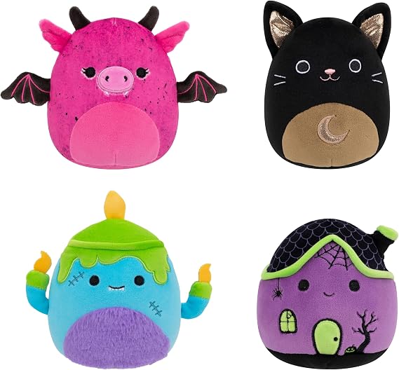 Squishmallows Original Halloween 4-Pack Official Jazwares Plush (Little)