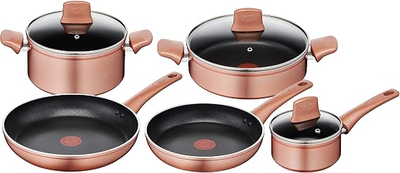 Lagostina 010255600008 Ramata Non-Stick Cookware Set Aluminium Copper