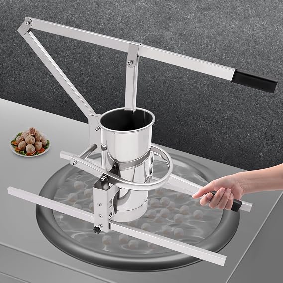 Commercial Meatball Making Machine Stainless Steel Meatball Maker Household Manual Meatball Maker Meatball Machine (15+20+25mm/0.59+0.79+0.98in)