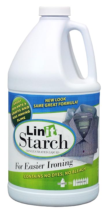 Linit Starch Crisp Classic Finish Liquid Starch for Ironing, 64 Oz.