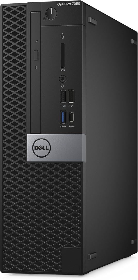 Dell OptiPlex 7050 Small Form Factor Desktop Computer, Intel Core i7-7700, 16GB DDR4, 256GB Solid State Drive, Windows 10 Pro (XNDVW)