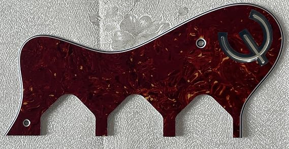 Pick Guard For Epiphone Riviera P93 & E Style Guitar Pickguard Scratch Plate (4-Ply Red Tortoise)