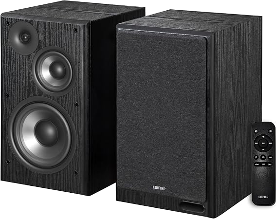 Edifier R2750DB MKII 3-Way Powered Bookshelf Speakers, 144W RMS, Black